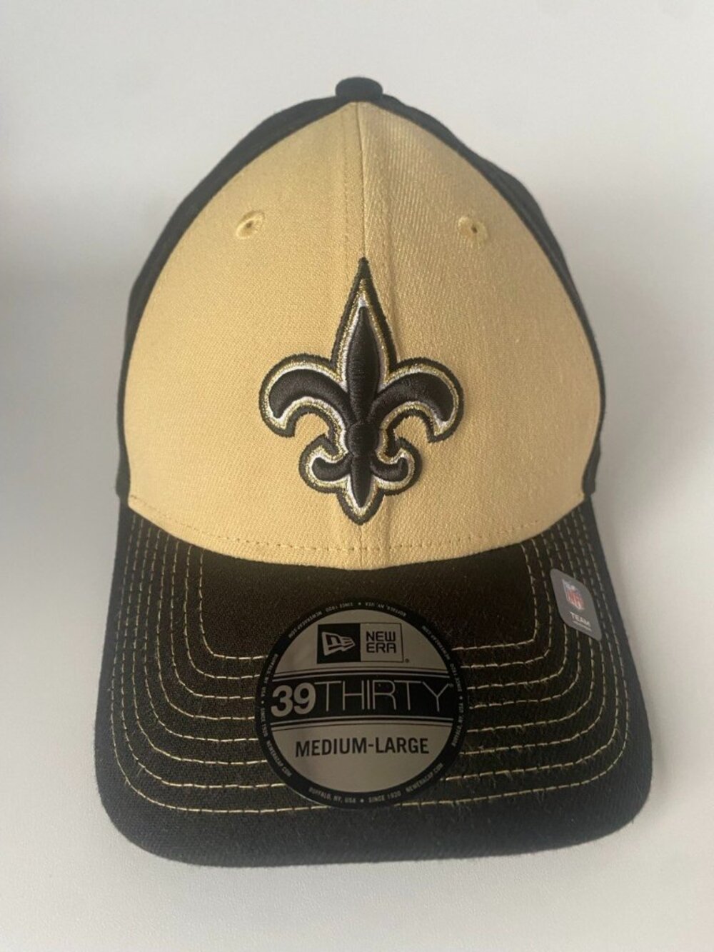 New Era New Orleans Saints 39THIRTY Hat M/L Black Gold NFL